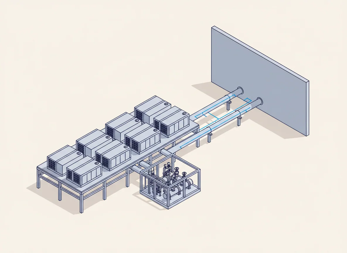 Cooling plant yard