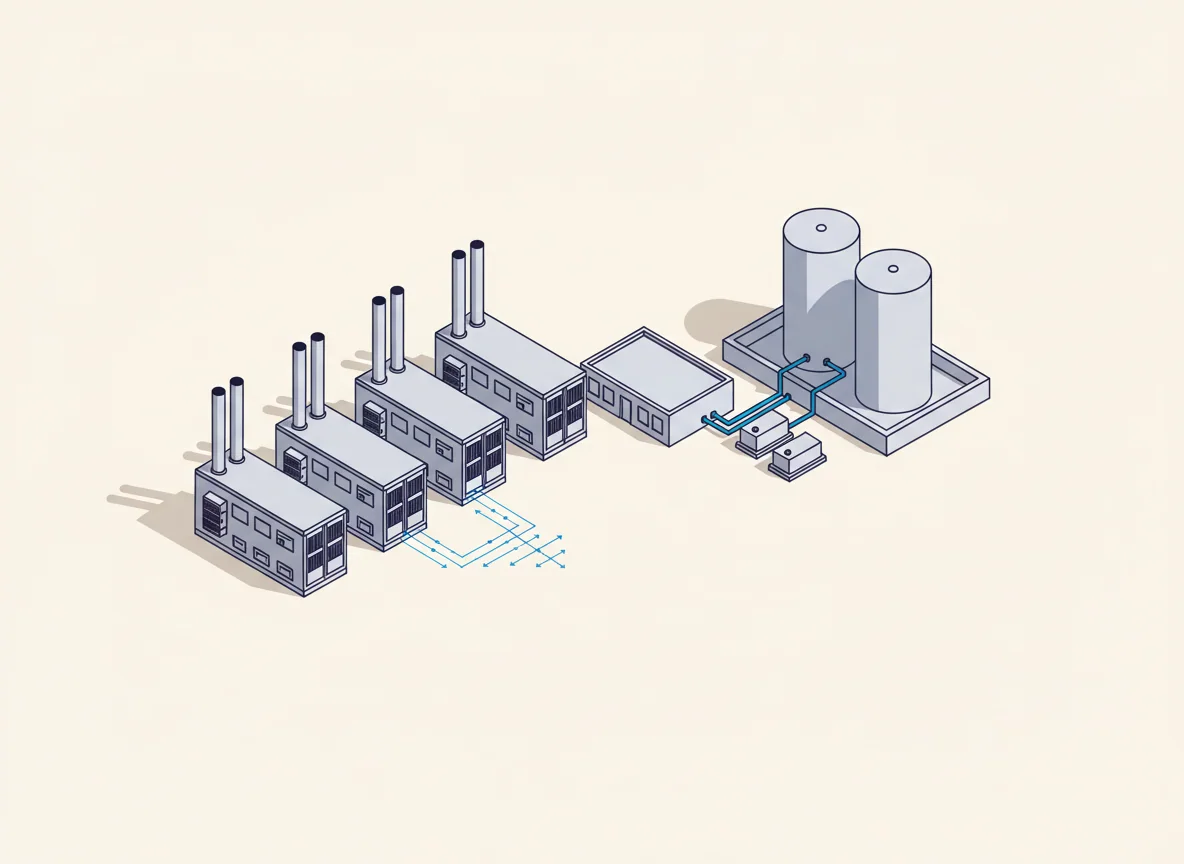 Backup generator yard