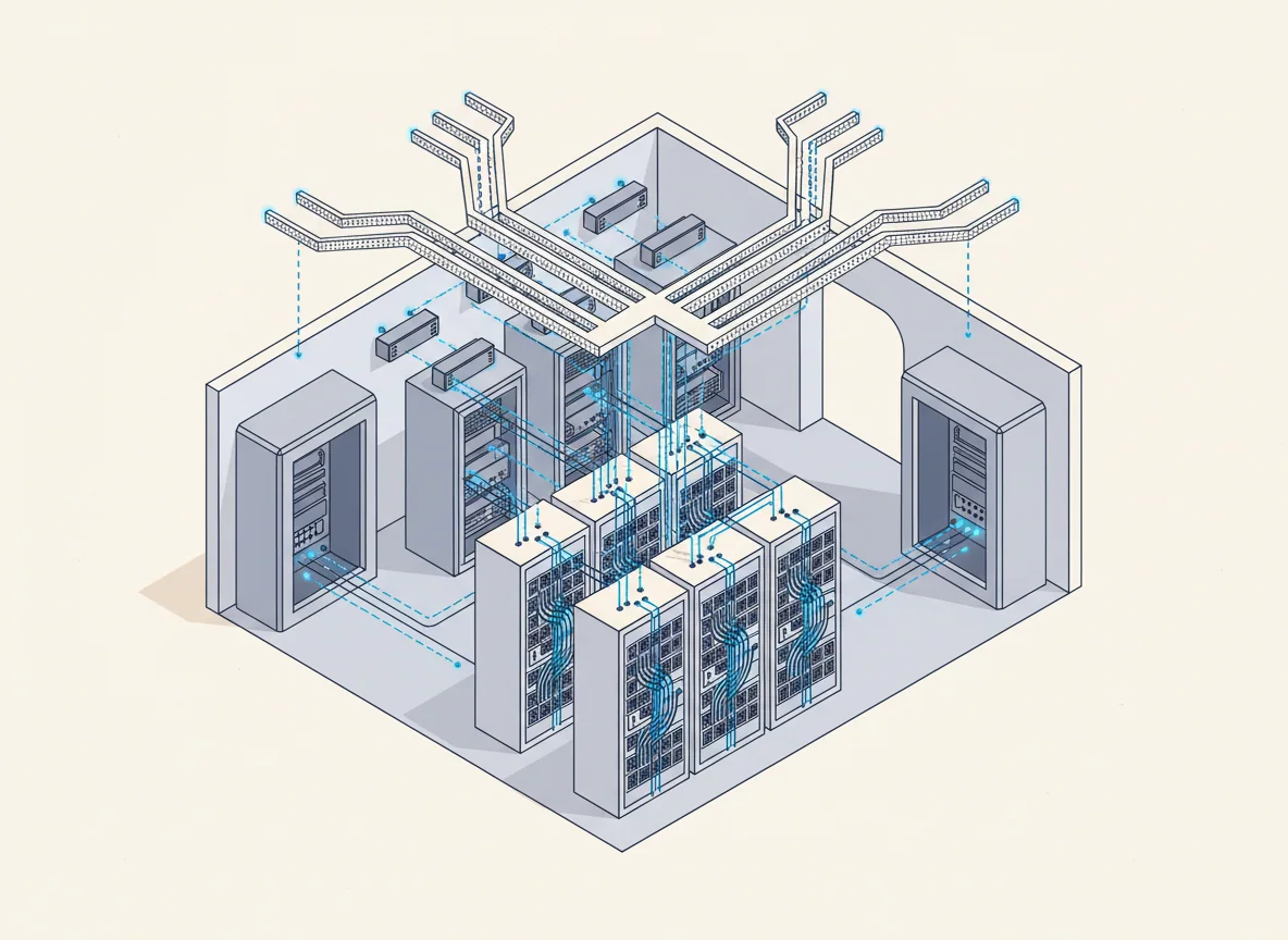 Meet-me room and network core
