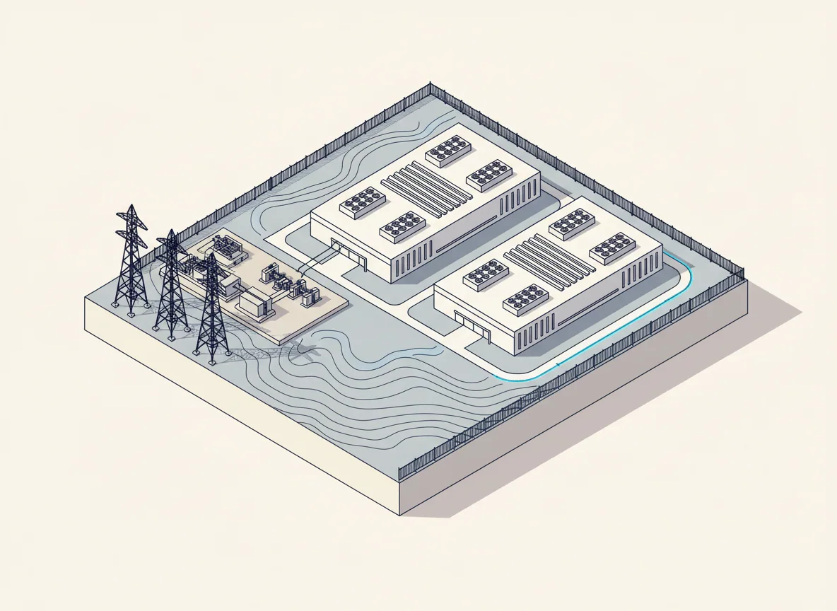 Planned facility on the site